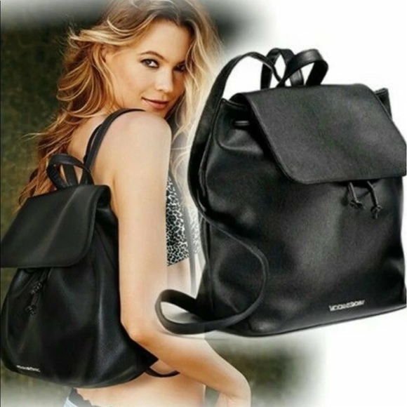 Victoria's Secret Handbags - Victoria’s Secret 🔥Sexy🔥 Black Little Backpack🖤